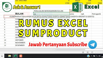 Rumus sumproduct dengan banyak kriteria pada excel