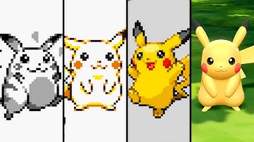 Evolution of Pikachu in Pokemon Games (1996-2019)
