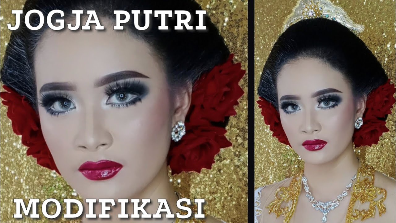 Tutorial Make Up Sanggul Jogja  Putri Modifikasi Tanpa Paes 