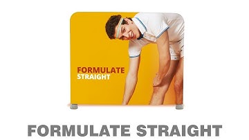 Formulate Straight 3m | Fabric Display | Fabric Backwall