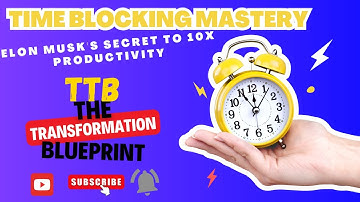 The Science of Time Blocking  - Secret to 10X Productivity #focus