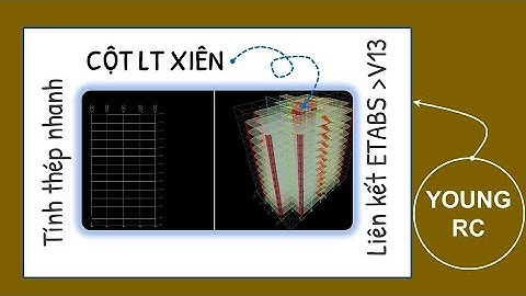 YOUNG RC - Tính nhanh thép Cột lệch tâm xiên BTCT liên kết với ETABS