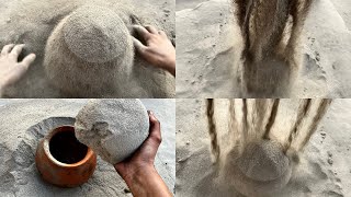 Asmr Pure Sand Dustiest Dry Claypot And Pool Crumbling Sandplay Also