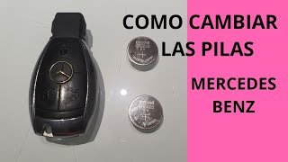 Como cambiar las pilas a los mandos del Mercedes Benz, como abrir la llave.  - YouTube