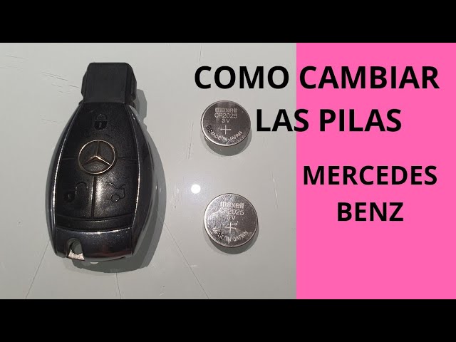 Como cambiar las pilas a los mandos del Mercedes Benz, como abrir