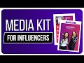 What to include in your media kit for influencers  social media content creators
