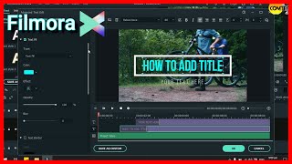 How to add title in your video using filmora x