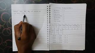 How solve calendar aptitude problem in 10 seconds. Easy trick.