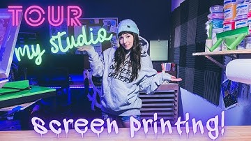 SCREEN PRINTING - Home studio tour