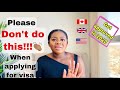 If You Do This,Your Visa Will Be Denied 💯 Don't Get Rejected in 2022|Reasons for Visa Rejection🇨🇦