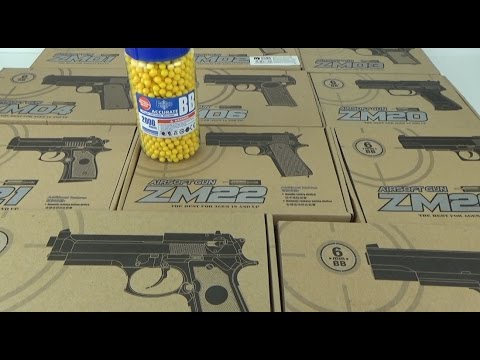 Видео: Cамый мощный игрушечный пневматический пистолет из серии ZM