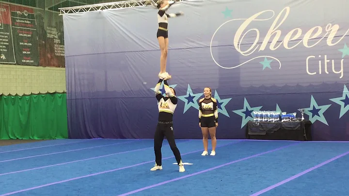 LCA Falcons Perry and Emme Partner Stunt Grantham
