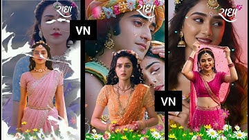 Radha Krishna status video editing kase kare।vn app se editing kase kare love status radha Krishna 