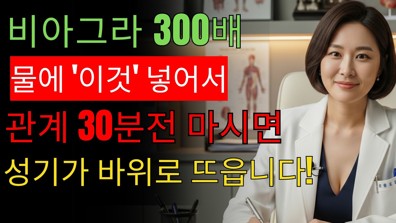 물에 '이것' 넣어서 드시면, 당신의 성기는 바위도 뚫을겁니다! l 노후지혜 l 노년의성 l 행복한삶 l 오디오북