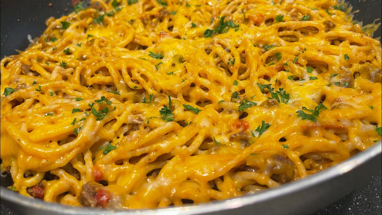 Taco Spaghetti / Tacos Tuesday Recipe @FoodKonnection