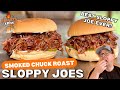 My sloppy joe hater wife loves these smoked chuck roast sloppy joes  pulled beef sloppy joe recipe