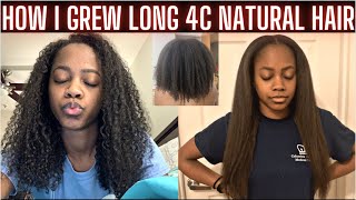 HOW I GREW LONG NATURAL HAIR IN 5 EASY STEPS