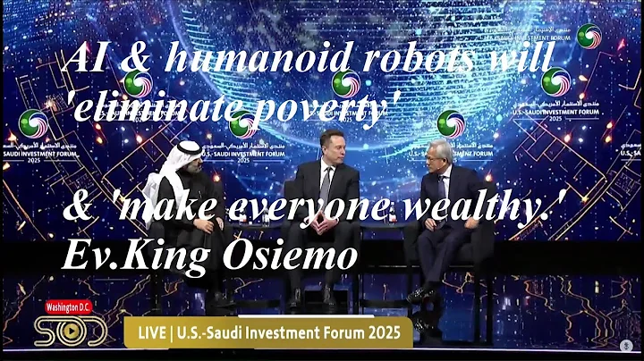 Elon Musk says AI & humanoid robots will 'eliminate poverty' & 'make everyone wealthy ' Ev King Osie