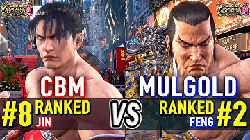 T8 🔥 CBM (#8 Ranked Jin) vs MULGOLD (#2 Ranked Feng) 🔥 Tekken 8 High Level Gameplay