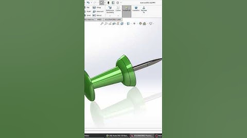 Office Pin 3D design in solidworks #caddcourses #beginners #cad #solidworks