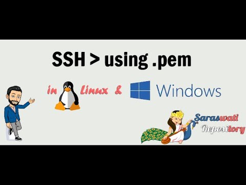 How to login to SSH using .pem file from Linux & Windows? | Saraswati Repository