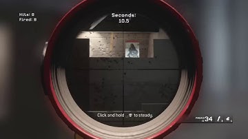 Modern Warfare Remastered firing range my fastest time M40A3