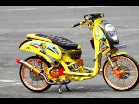  Modifikasi  Honda  Scoopy  drag YouTube