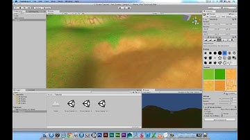 Unity Tutorial - Forest Scene (3) - Painting Terrain Textures