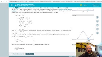 BUSAD265 Ch 7 Normal Distribution Finding a Raw Score