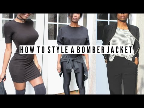 HOW TO STYLE A BOMBER JACKET| Darlene Octavia