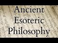 Esotericism in Philosophy: Pythagoras and Parmenides