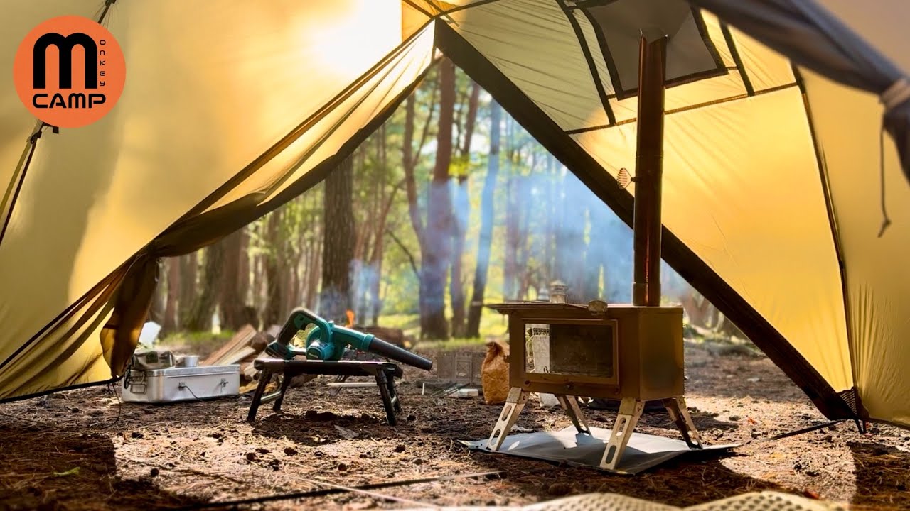  薪ストーブが使える最強と噂のテントで。POMOLY Dune Solo 