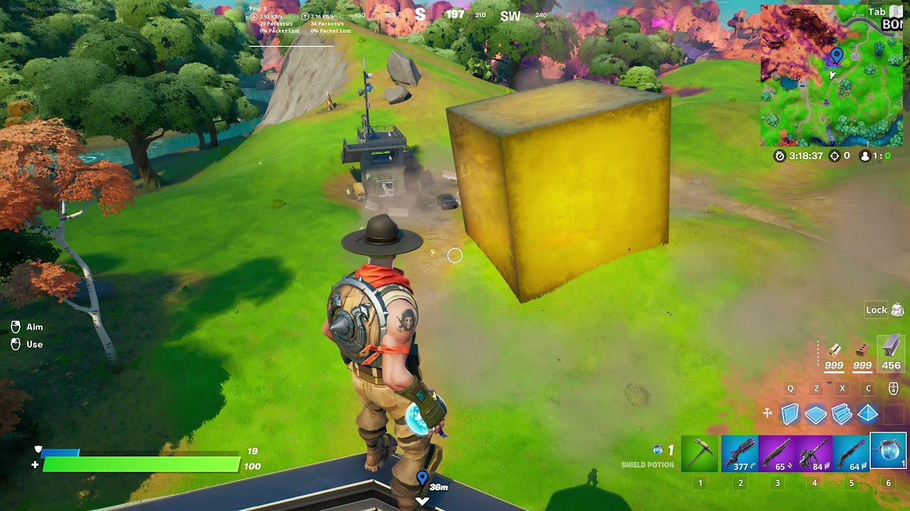 Gold Cube Moving (14) - Fortnite