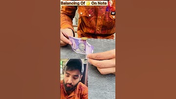 😱 Balance ⚖️ Coin 🪙 On Note || Centre Of Mass Experiment #experiment #physics #shorts