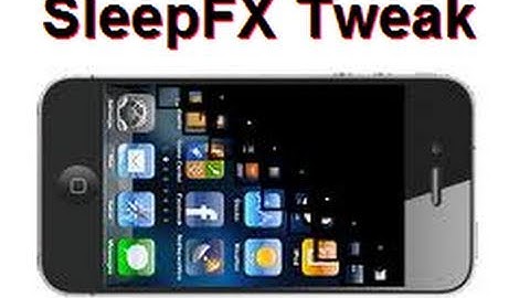 Awesome Sleep Effects Tweak for iPhone & iPod Touch - SleepFX