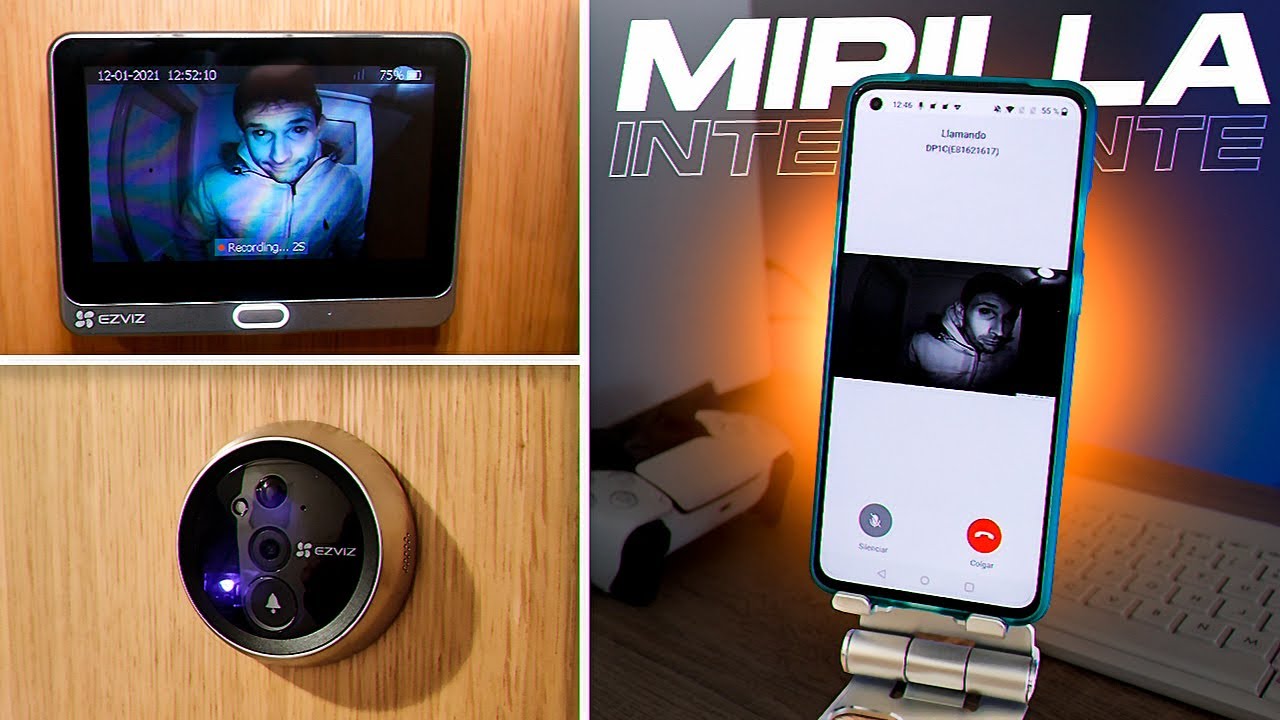 Mirilla inteligente Home DP1C EZVIZ 1MP - Latic Latinoamérica - Conectamos  al mundo