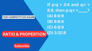 If p:q = 3:4 and q:r = 8:9, then p:q:r =_____?