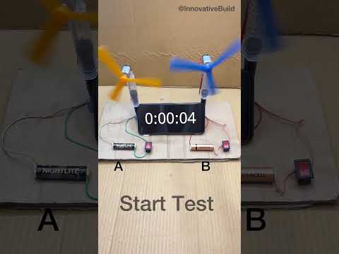 Duracell vs Normal Cell Experiment | dc motor experiment #duracell #shorts