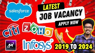 Infosys | Salesforce | Citi | Zoho Off Campus Hiring 2019 to 2024 | IT Job for freshers