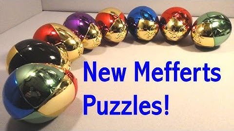 Pyraminx Diamonds & Metalised 2x2x2 Eggs unboxing & demo (new Mefferts puzzles)