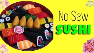 DIY Sushi Plush - How to make Easy Room Decor DIY ( NO SEW )