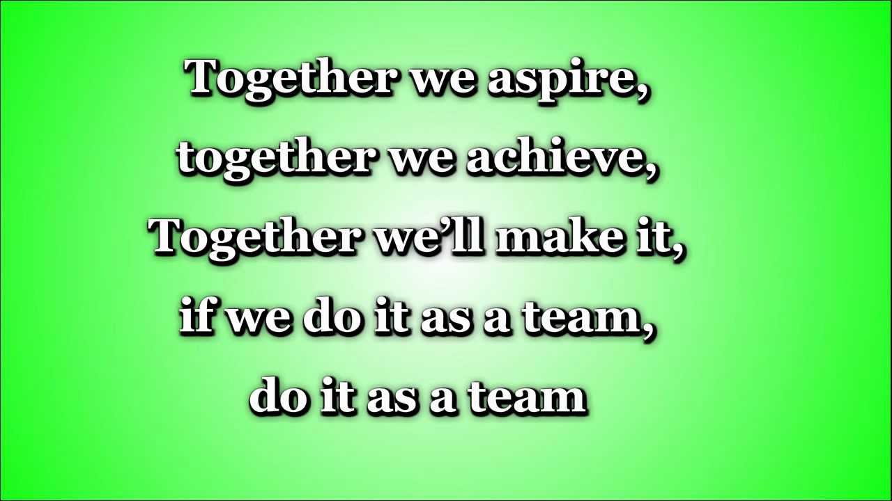 Together We Aspire TEAMWORK Lyrics And Full Song YouTube
