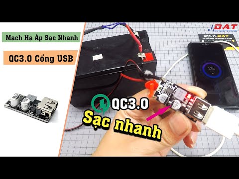 Mạch Sạc Điện Thoại - Mạch Hạ Áp Sạc Nhanh QC3.0 Cổng USB | Điện tử DAT