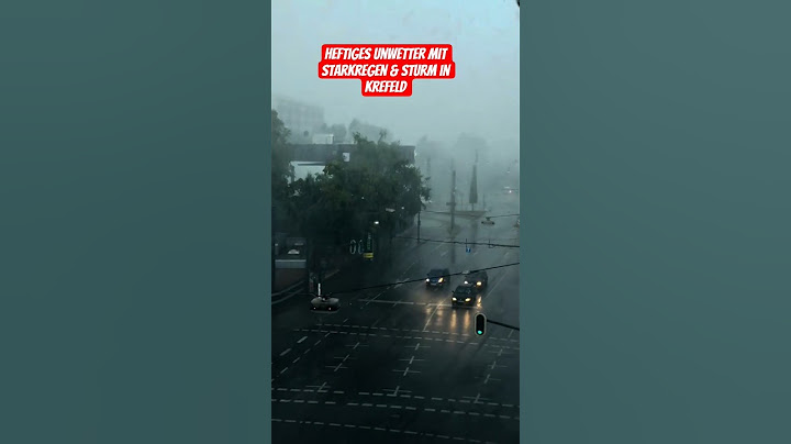 Heftiges Unwetter mit extremen Starkregen & Sturm in Krefeld!#viralvideo #heavyrain #storm #foryou