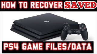 How to Restore / Recover Game Data - Get Back your Saved Progress File on Playstation PART - YouTube