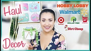 Ultimas Compras Decoracion | Haul Walmart- Dollar Tree- Hobby Lobby y mas