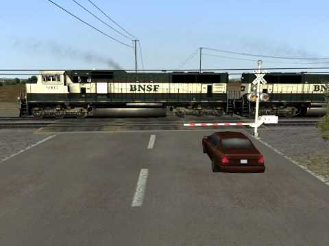 International Railroad Crossing Action in Railworks 2