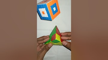 Easy make pattern on Pyramid cube #cubing #viral #shorts