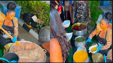 Ceo Of Amalazone Surprises Actress Seyi Edun And Guests As She Serves Amala At Her Own Birthday