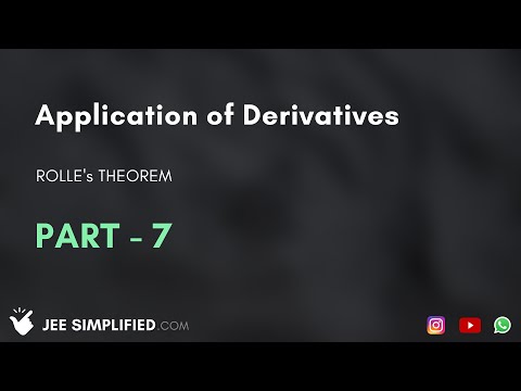 AOD | Part - 7 | Rolle's Theorem #jee #math #jeemath - AOD | Part - 7 | Rolle's Theorem #jee #math #jeemath